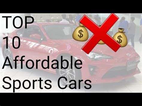 Top Affordable Sports Cars Youtube