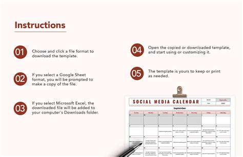 Social Media Calendar Template - Download in Excel, Google Sheets ...