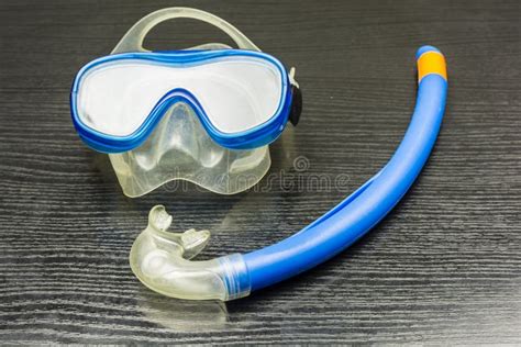 Glasses And Snorkel For Swimming On A Wooden Basis Stock Image Image Of Snorkel Swim 108299551