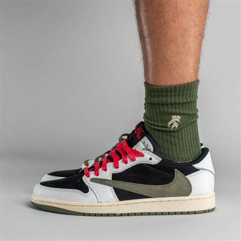 Travis Scott X Air Jordan 1 Low Og Sp Olive Nice Kicks