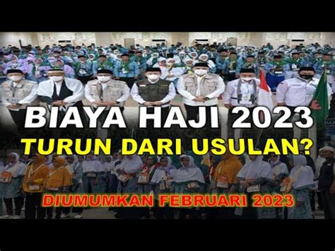 Segera Diumumkan Februari Biaya Haji Turun Dari Usulan