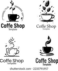 Vector Coffee Shop Logo Templates Elements Stock Vector (Royalty Free ...