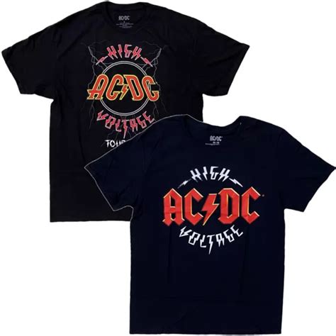 Ac Dc Mens Officially Licensed High Voltage Tour Heavy Metal Rock T