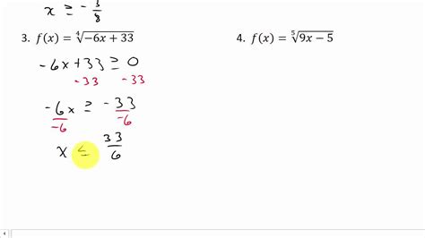 Finding Domain Of A Radical Function Youtube