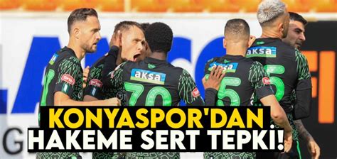 Konyaspor Dan Hakeme Sert Tepki