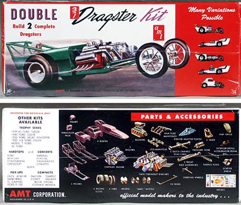 AMT Double Dragster Fiat Altered And Dragster Spotlight Hobbies