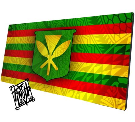 Kanaka Maoli Flag Hawaiian Artwork - Etsy