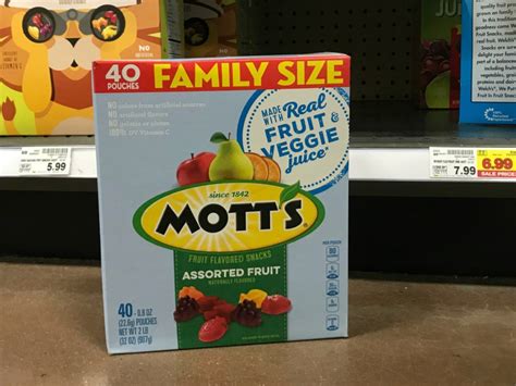 Motts Assorted Fruit Snacks 40 Pack Only 5 On Amazon Just 13¢ Per Pouch