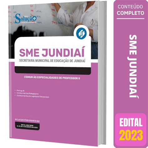 Apostila SME Jundiaí SP 2023 Comum às Especialidades de Professor 2