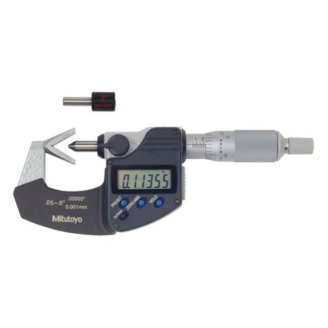 Mitutoyo V Anvil Digital Micrometer Flutes Series Willrich