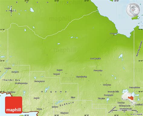 Physical Map of Cochrane