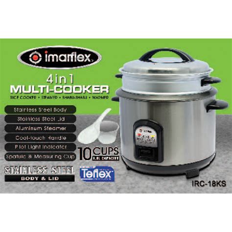 Imarflex 4 In 1 Rice Cooker IRC 18KS Imarflex