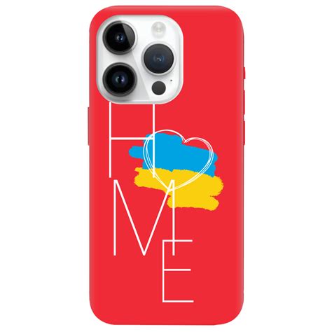 【Чехол для Apple iPhone 14 Pro Max ярко-красный матовый soft touch Дім ...