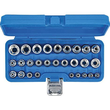 Coffret De Douilles Courtes Carre Et Profil Torx E Bgs