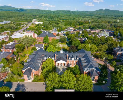 Mary Lyon Residence Hall Aerial View In Plymouth State University In Summer In Historic Town