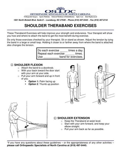 SHOULDER THERABAND EXERCISES