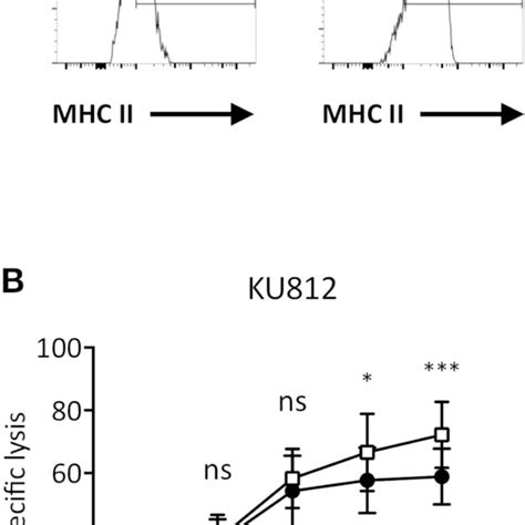 Cd4 T Mediated Cytotoxicity Toward Cml Cell Lines A Mhc Class Ii