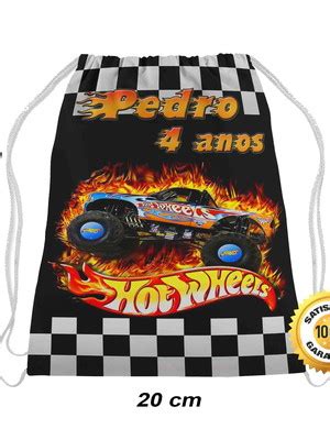 Mochilinha Aniversario Festa Hot Wheels Elo Produtos Especiais