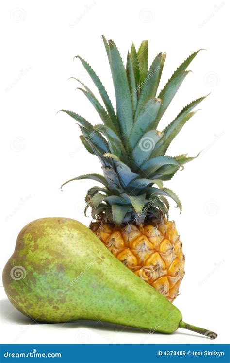 Pineapple And Pear Royalty Free Stock Images Image