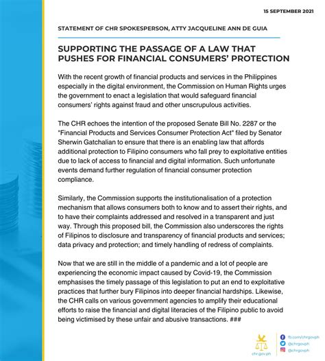 CHR Philippines Pe Twitter READ Statement Of CHR Spokesperson Atty