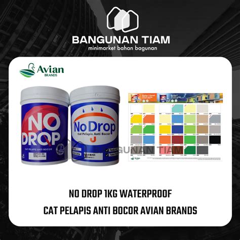 Jual NO DROP WATERPROOF 1 KG KODE ASLI PABRIK CAT AIR TEMBOK ANTI BOCOR