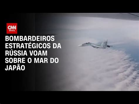 Vídeo Bombardeiros estratégicos da Rússia voam sobre o Mar do Japão