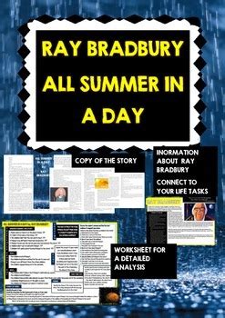 Ray Bradbury All Summer In A Day By Zuzana Trail Tpt