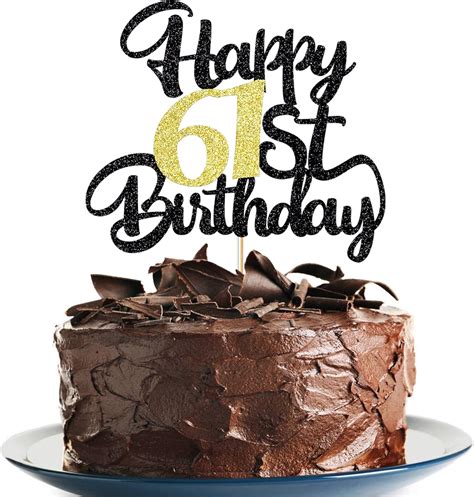klionjor st happy birthday cake topper  decoration party gift
