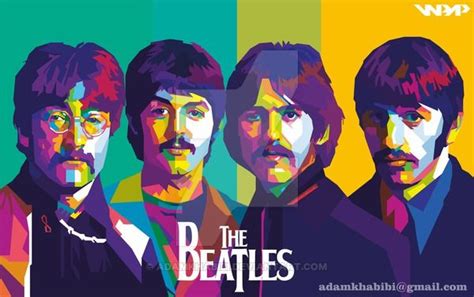 WPAP The Beatles by AdamKhabibi on DeviantArt | Beatles art, Pop art ...