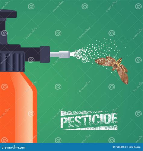 Pest Insects Control Spray Equipment Vector Illustration For