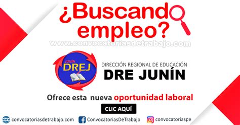 DIRECCION DE EDUCACION DRE JUNÍN Convocatoria CAS N 031