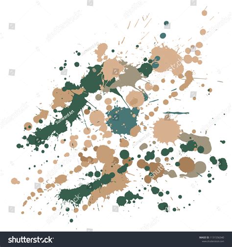 Paint Stains Grunge Background Vector Sprawling Stock Vector Royalty