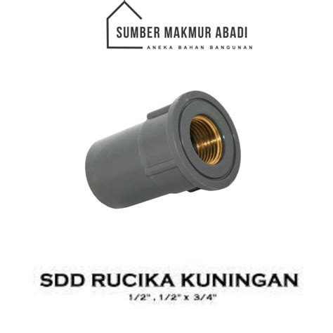 Jual Rucika Sock Drat Dalam Sdd Pvc Aw Faucet Socket Metal