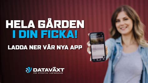 Hela gården i din ficka med nya appen Kunskapsbanken från Dataväxt