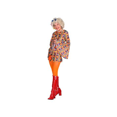 Hippie Jurkje Circles Dames Jokershop Be Flower Power Kleding