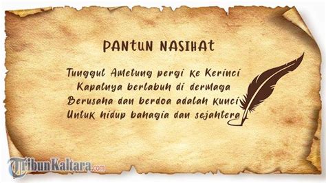 Contoh Pantun Tema Nasihat Untuk Tugas Sekolah Kelas 5 Sd Disertai