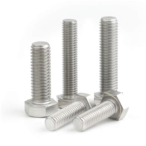 Stainless Steel Ss304 Ss316 Hex Bolt Din933 Stainless Steel Shoulder Bolts And Slotted Cap