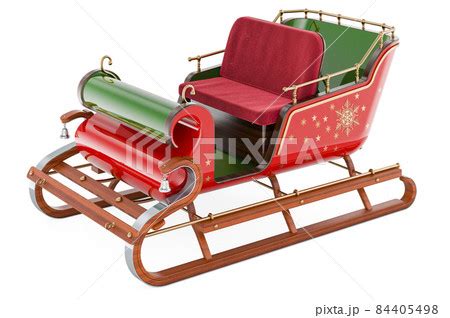 Christmas Santa sleigh 3D renderingのイラスト素材 84405498 PIXTA