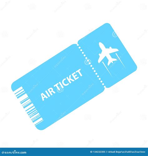 Air Ticket Vector Icon Stock Vector Illustration Of Airtickets