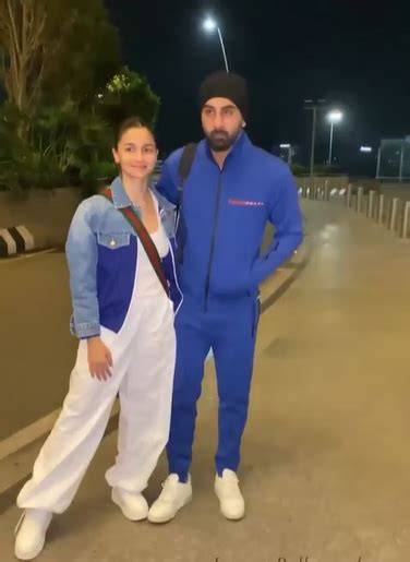 Ranbir Kapoor Looks Glum As He Poses With Wife Alia Bhatt At Airport