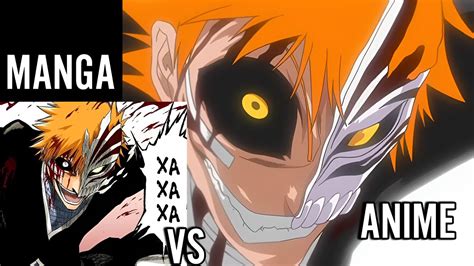 Hollow Ichigo VS Byakuya Kuchiki | Shūkei Hakuteiken | Anime VS Manga ...