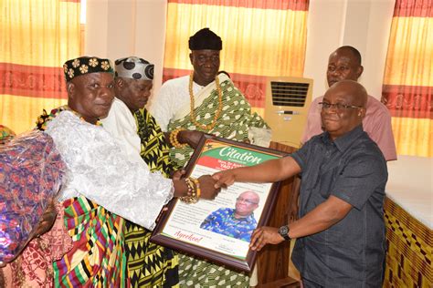 CHIEFS AND QUEENS FROM DZODZE TRADITIONAL AREA PAID A COURTESY CALL ON