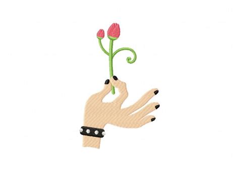 Rose Flower Hand Machine Embroidery Design – Daily Embroidery