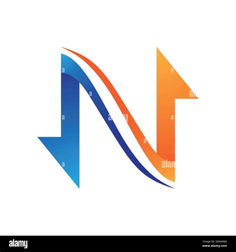 N Letter Logo Business Template Vector Icon Stock Photo Alamy