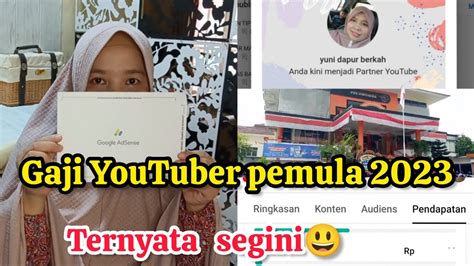 CERITA AWAL NGEYOUTUBE SAMPAI LOLOS MONETISASI TERNYATA GAJI SETELAH