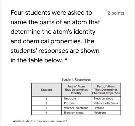 SOLVED Science Which Student Is Correct Four Students Were Asked To