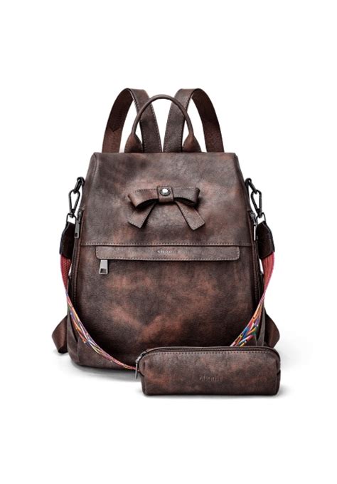 Shrrie Backpack Purse For Women Leather Backpack Fashion