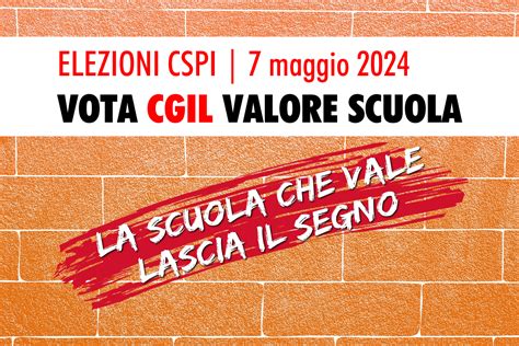 Elezioni CSPI 2024 Candidate E Candidati Lista CGIL VALORE SCUOLA