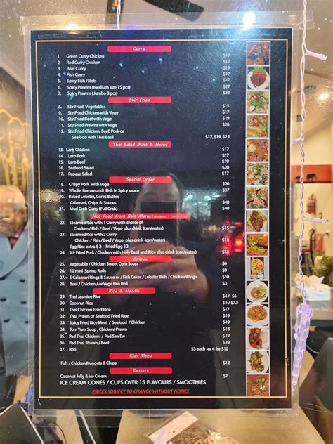 Menu Thai Street Food Bentleigh Alpha Flickr