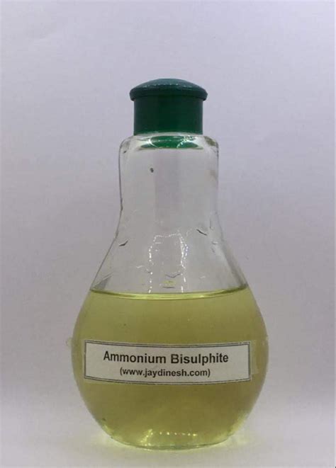 Ammonium Bisulfite Solution At Rs Kg Ammonium Bisulfite In